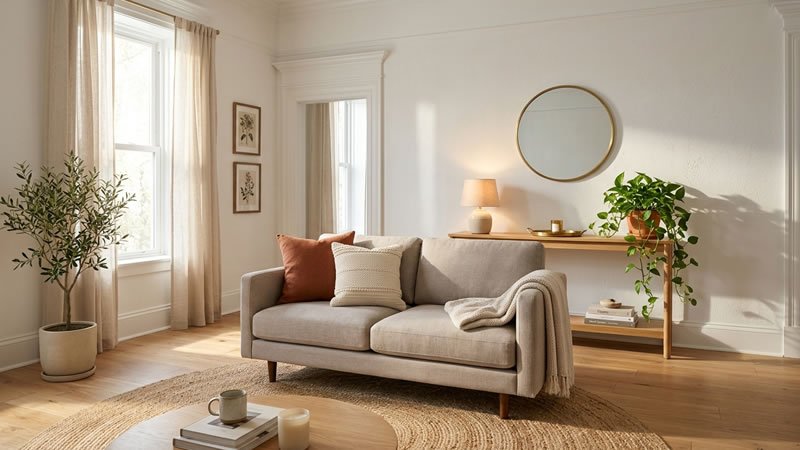 small living room couch ideas sofa floated from wall