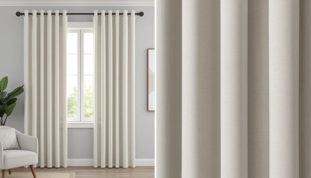 grommet vs pinch pleat curtains living room