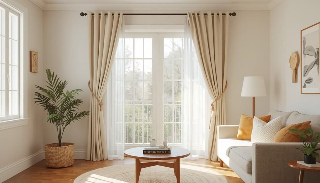 budget window curtain ideas for living room